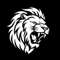 Lion, Minimalist and Simple Silhouette - Vector illustration