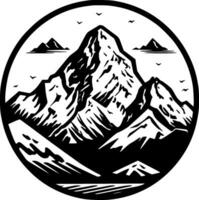 Mountain, Minimalist and Simple Silhouette - Vector illustration
