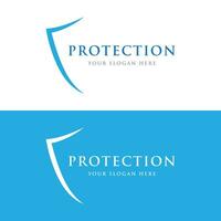 Protection Logo design with modern and unique shield concept.Logo for business , protection , web. vector