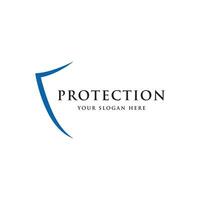 Protection Logo design with modern and unique shield concept.Logo for business , protection , web. vector