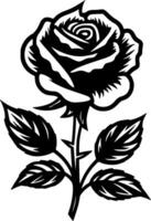 Rose - High Quality Vector Logo - Vector illustration ideal for T-shirt graphic