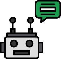 diseño de icono de vector de chatbot