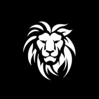 Lion, Black and White Vector illustration