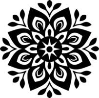 Mandala - Minimalist and Flat Logo - Vector illustration