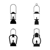 Camping Lantern icon vector