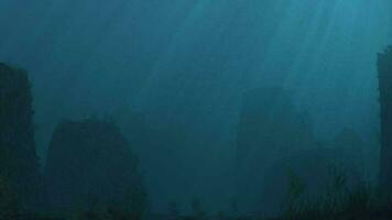 sous-marin est mouvement métrage pour saisonnier films et cinématique dans la nature scène. aussi bien Contexte pour scène et titres, logos video