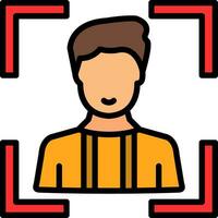Face Scan Vector Icon Design