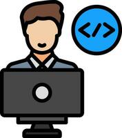 Programmer Vector Icon Design