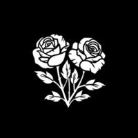 Roses, Black and White Vector illustration