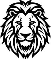 Lion - Black and White Isolated Icon - Vector illustration