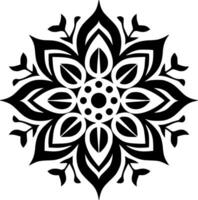 Mandala - Minimalist and Flat Logo - Vector illustration