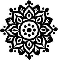 Mandala - Minimalist and Flat Logo - Vector illustration