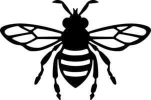 abeja - minimalista y plano logo - vector ilustración