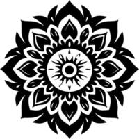 mandala - minimalista y plano logo - vector ilustración