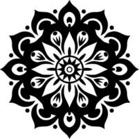 Mandala, Minimalist and Simple Silhouette - Vector illustration