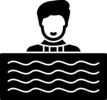 Swim Vector Icon Design