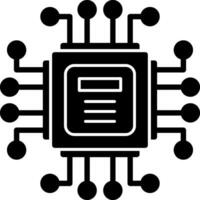 Computer Chip Vector Icon Design