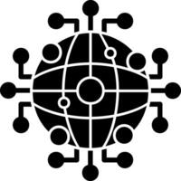 Global Network Vector Icon Design