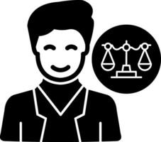 Lawyer Vector Icon Design