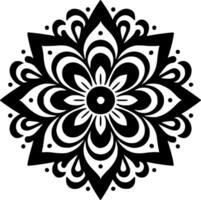 Mandala, Minimalist and Simple Silhouette - Vector illustration