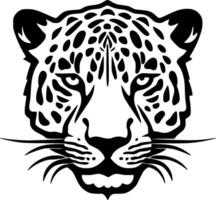 leopardo - minimalista y plano logo - vector ilustración