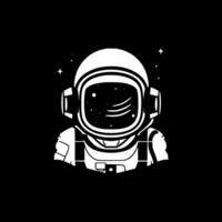 astronauta, minimalista y sencillo silueta - vector ilustración