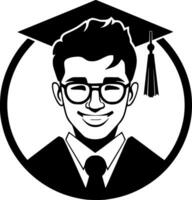 Grad - Black and White Isolated Icon - Vector illustration