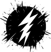 Lightning - Minimalist and Flat Logo - Vector illustration