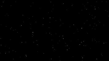 noche estrellado cielo con centelleo o parpadeo estrellas movimiento antecedentes. video