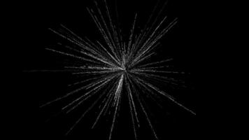 vit explosion av partiklar bakgrund video
