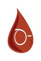 Blood Donor Element Illustration. Hand drawn Vector illustrations. Hematology icons set. Donate Blood, Health Care Concept. World Blood Donor Day. Trendy digital art. Isolated On White Background