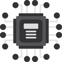 Computer Chip Vector Icon Design