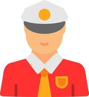 Security Guard Vector Icon Design