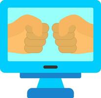 Fighting Game Vector Icon Design