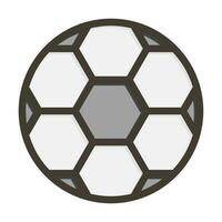 Football Thick Line Filled Colors For Personal And Commercial Use. vector