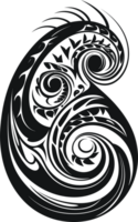 Maori tattoo ornament  ,Maori Taniwha ai generative png