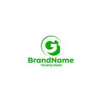 G Green Logo Design Vector