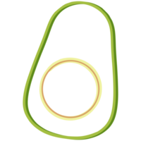 schema avocado tagliare nel metà png