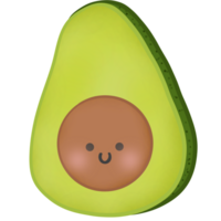 Falling in love avocados cartoon png