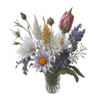 waterverf bloemen ontwerp, waterverf bloemen bloem, waterverf Bloemen boeket, waterverf boeket bloem, bruiloft bloem, waterverf bloemen ontwerp, botanisch bloem, aquarel decoratie, ai gegenereerd png