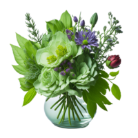 vattenfärg blommig design, vattenfärg blommig blomma, vattenfärg blombukett, vattenfärg bukett blomma, bröllop blomma, vattenfärg blommig design, botanisk blomma, akvarell dekoration, ai genererad png