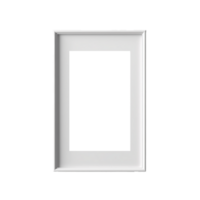 White Frame Png, White Luxury Frame, Transparent Background, AI Generated png