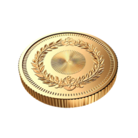 guld mynt, guld mynt png, guld mynt transparent bakgrund, ai genererad png