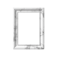 blanco marco png, blanco lujo marco, transparente fondo, ai generado png