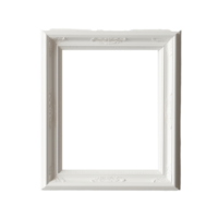 White Frame Png, White Luxury Frame, Transparent Background, AI Generated png