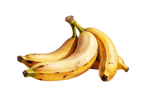 banaan png, transparant achtergrond, ai gegenereerd png