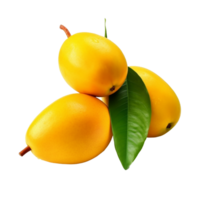 Gelb Frucht, Gelb Obst png, Gelb Obst transparent Hintergrund, ai generiert png