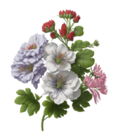 blommig vattenfärg illustration, vattenfärg blommig design, elegant vattenfärg blommig krans med delikat grönska png transparent bakgrund, blommig gren. bröllop begrepp med blommor, ai genererad