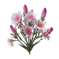 blommig vattenfärg illustration, vattenfärg blommig design, elegant vattenfärg blommig krans med delikat grönska png transparent bakgrund, blommig gren. bröllop begrepp med blommor, ai genererad