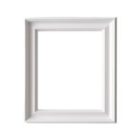 branco quadro, Armação png, branco luxo quadro, transparente fundo, ai gerado png